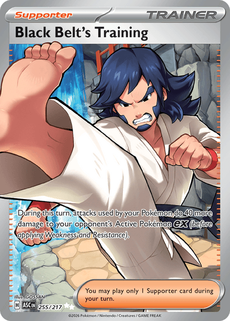 Black Belt's Training 255/217 – Pokémon Ascended Heroes card artwork