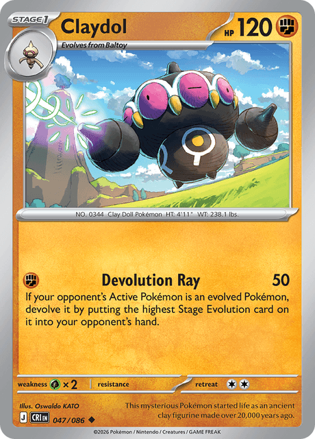 Claydol 047/086 – Pokémon Chaos Rising card artwork