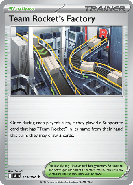 Team Rocket's Factory 173/182 – Pokémon Destined Rivals card artwork