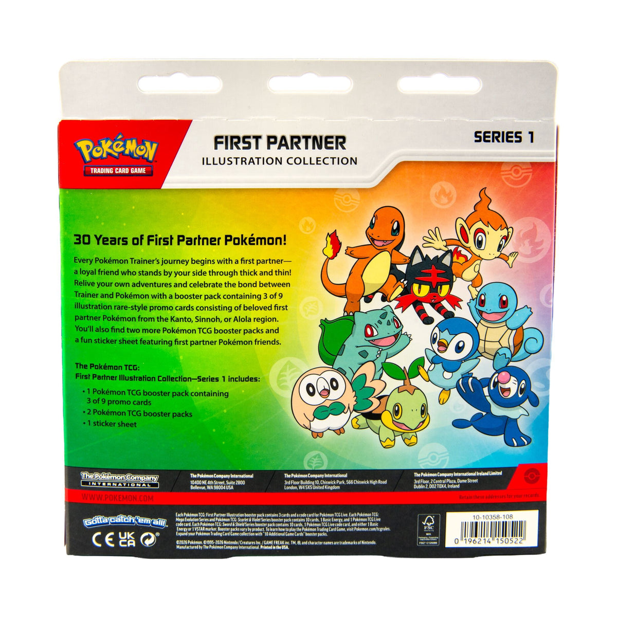 First Partner Illustration Collection Series 1 sealed box rear