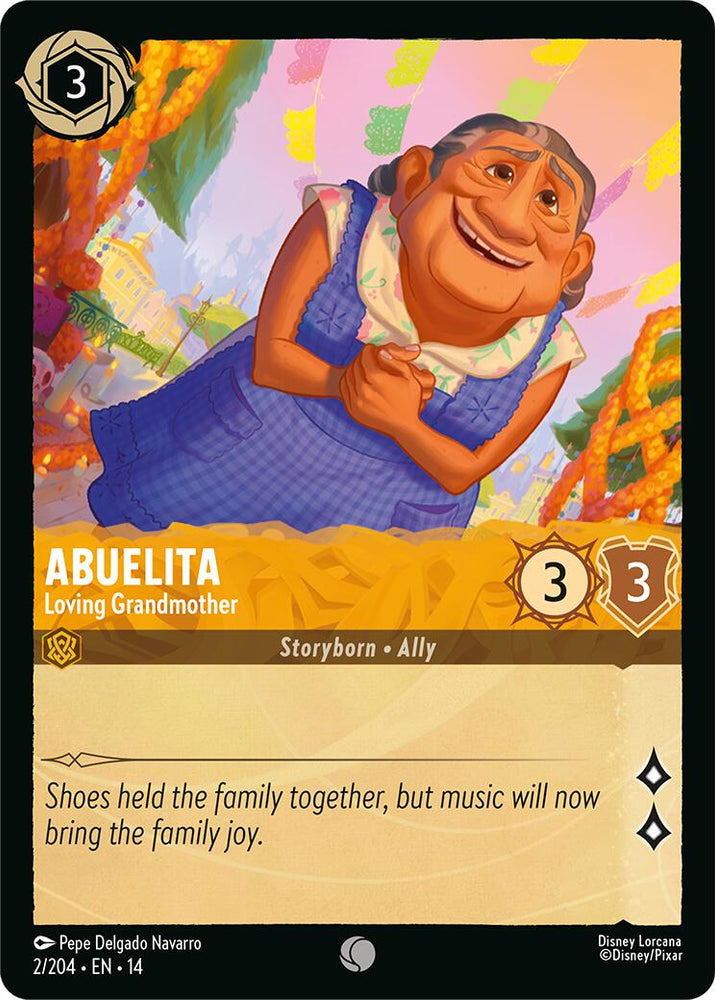 Abuelita - Loving Grandmother 002/204 Disney Lorcana Hyperia City Non-Foil artwork