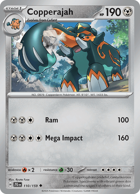 Copperajah 110/159 – Pokémon Journey Together card artwork