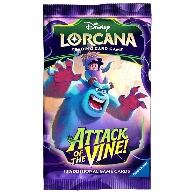 Disney Lorcana Attack of the Vine! English booster pack – one pack, artwork may vary