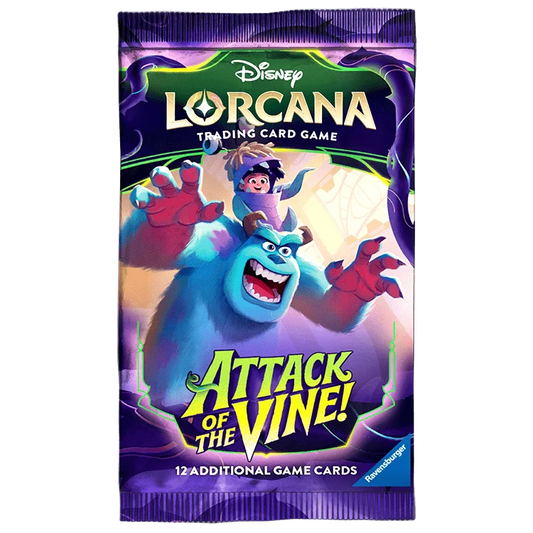 Disney Lorcana Attack of the Vine! English booster pack – one pack, artwork may vary