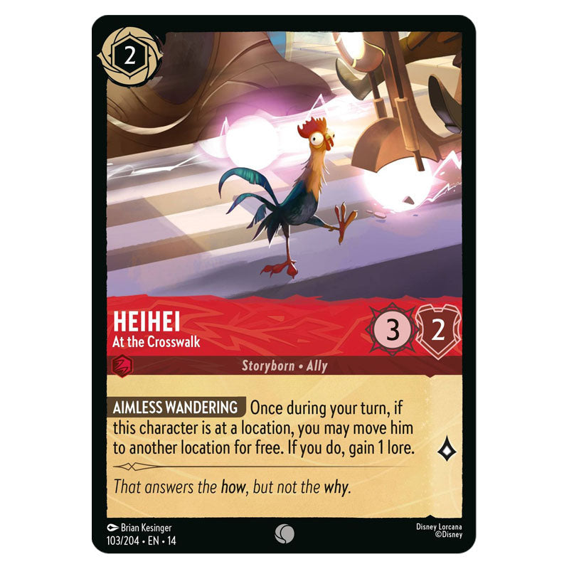 Heihei - At the Crosswalk 103/204 Non-Foil – English card front