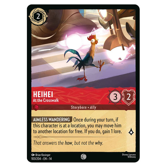 Heihei - At the Crosswalk 103/204 Non-Foil – English card front