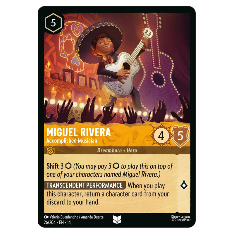Miguel Rivera - Accomplished Musician 026/204 Non-Foil – English card front