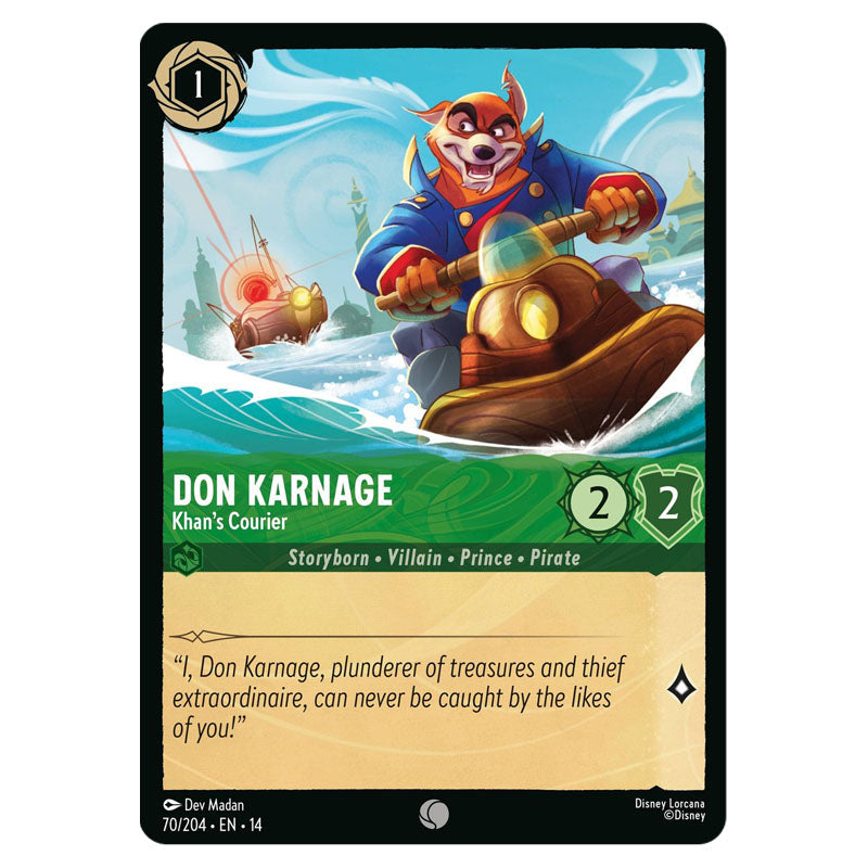 Don Karnage - Khan's Courier 070/204 Non-Foil – English card front