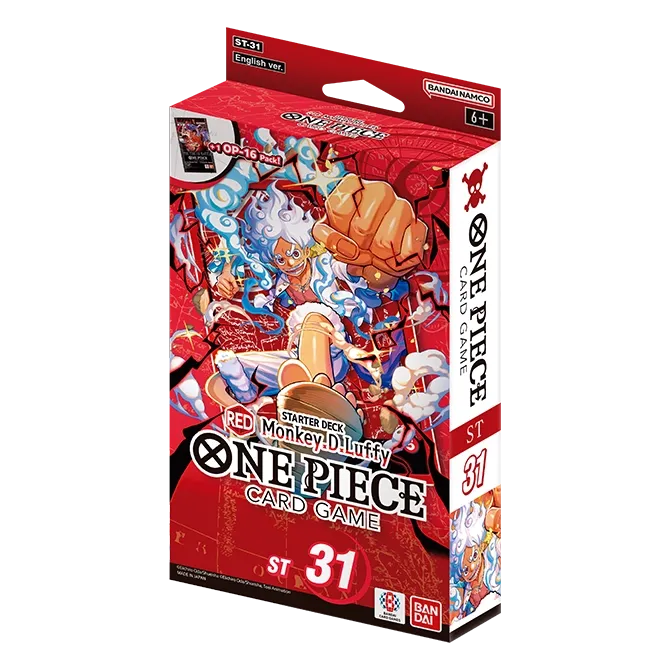 One Piece Card Game: Red Monkey D. Luffy — Starter Deck (ST-31) — English packaging