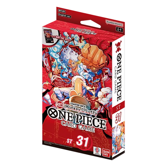 One Piece Card Game: Red Monkey D. Luffy — Starter Deck (ST-31) — English packaging