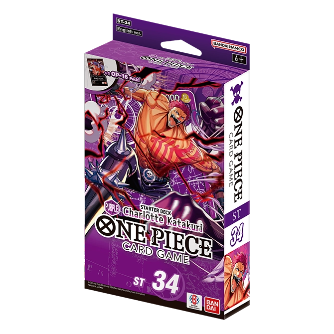 One Piece Card Game: Purple Charlotte Katakuri — Starter Deck (ST-34) — English packaging