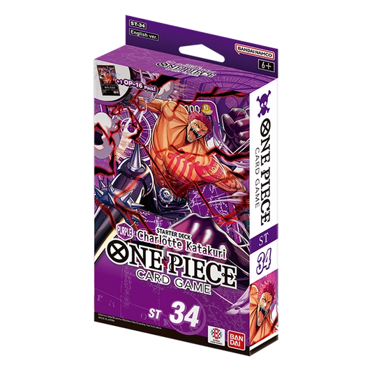 One Piece Card Game: Purple Charlotte Katakuri — Starter Deck (ST-34) — English packaging
