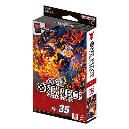 One Piece Card Game: Red/Black Sabo — Starter Deck (ST-35) — English packaging