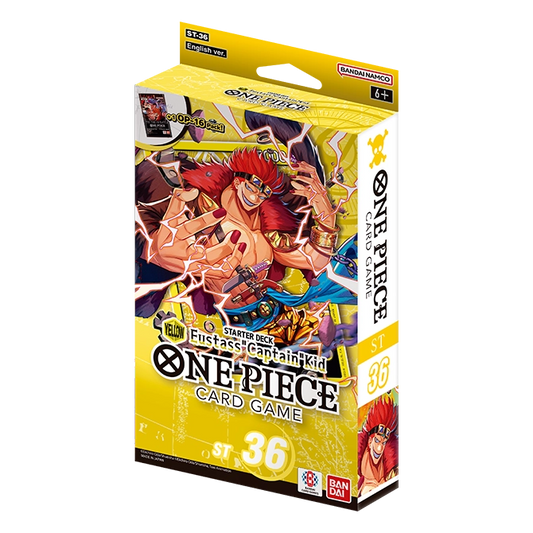 One Piece Card Game: Yellow Eustass "Captain" Kid — Starter Deck (ST-36) — English packaging