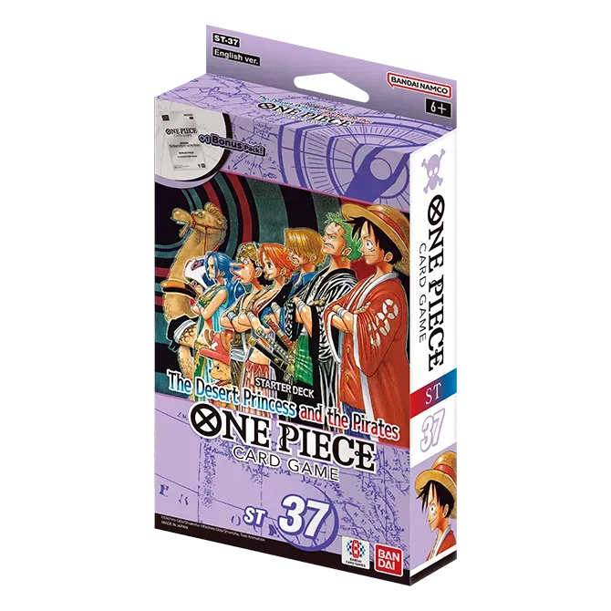 One Piece Card Game: The Desert Princess and the Pirates — Starter Deck (ST-37) — English packaging