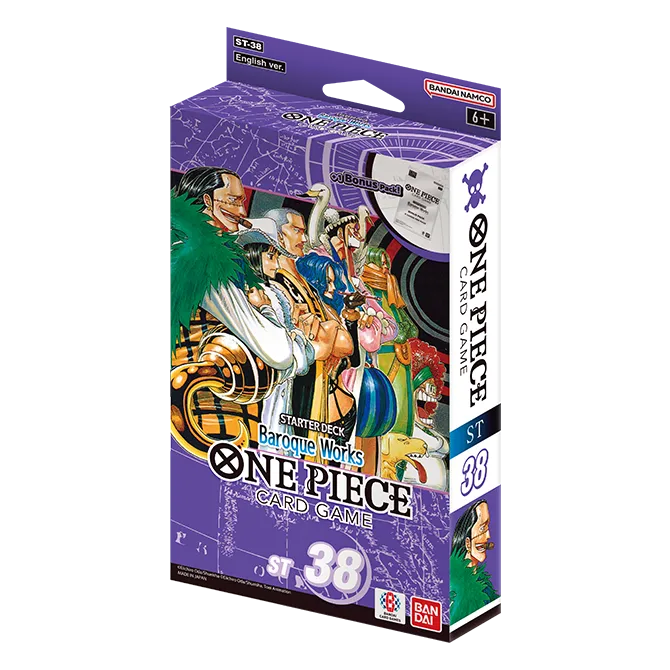 One Piece Card Game: Baroque Works — Starter Deck (ST-38) — English packaging