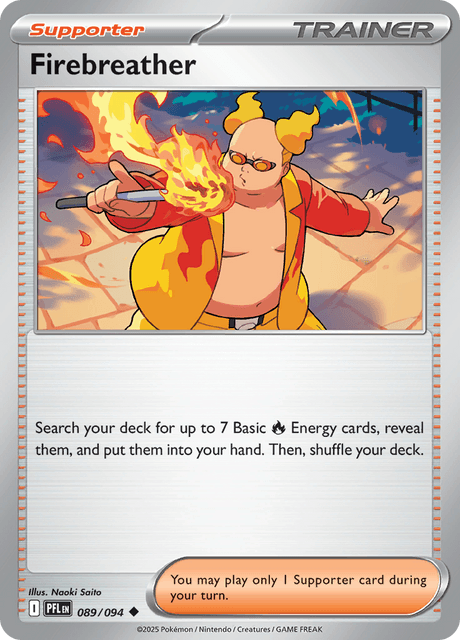 Firebreather 089/094 – Pokémon Phantasmal Flames card artwork