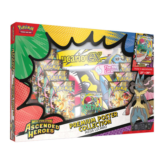 Pokémon TCG AH-LUCARIO-POSTER sealed retail product packaging