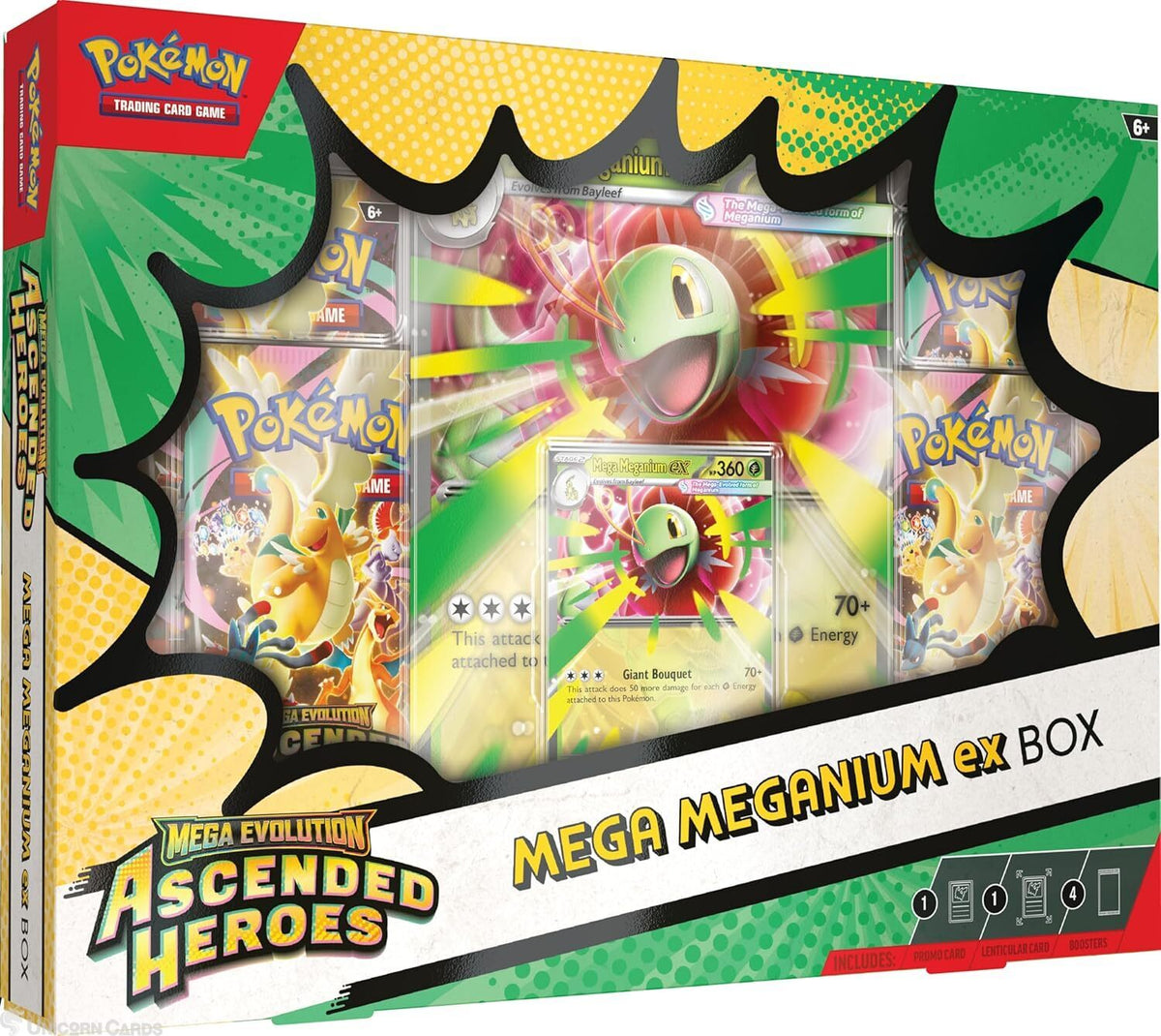 Pokémon TCG AH-MEGANIUM-EX sealed retail product packaging