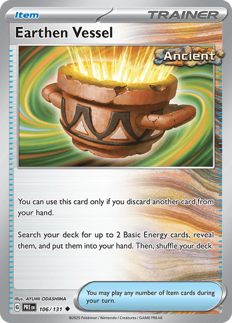 Earthen Vessel 106/131 – Pokémon Prismatic Evolutions card artwork