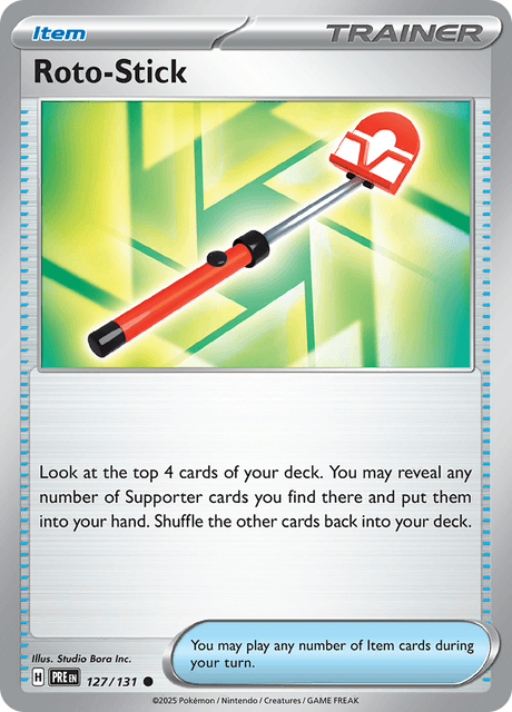 Roto-Stick 127/131 – Pokémon Prismatic Evolutions card artwork
