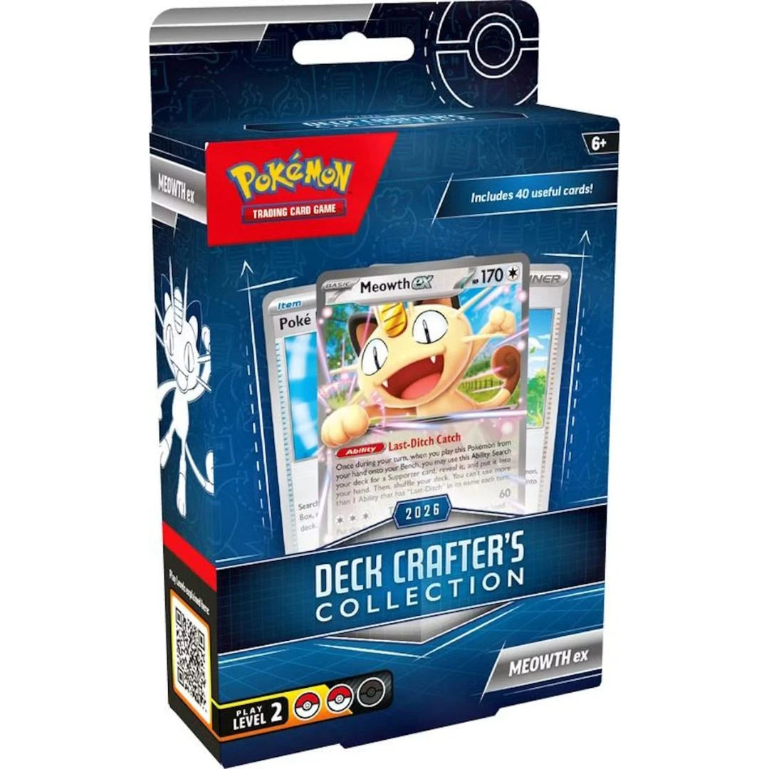 Pokémon TCG Deck Crafter's Collection 2026 – sealed Meowth ex box front