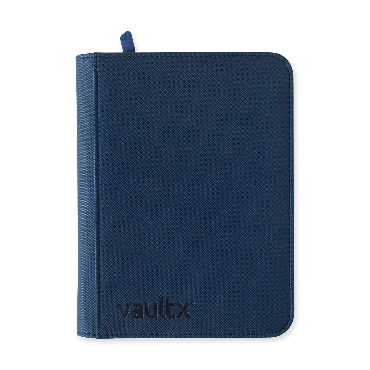 Vault X 9-Pocket Exo-Tec Zip Binder – Royal Blue, 360-card binder front view