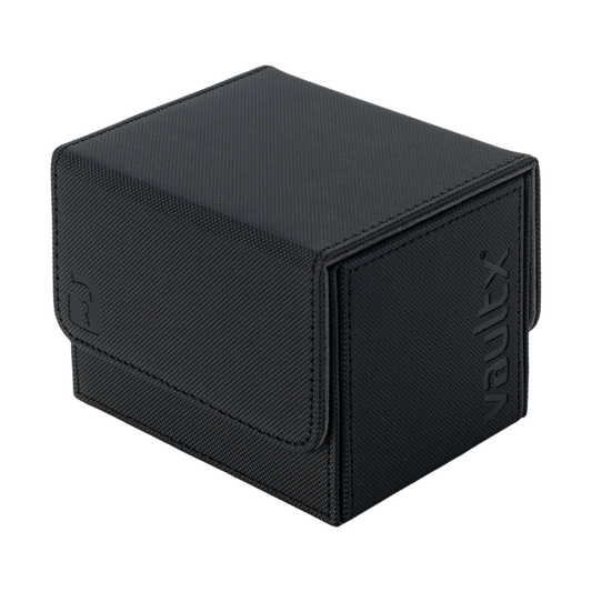 Vault X Exo-Tec Sideloading Deck Box 100+ Signature Black, closed product on white