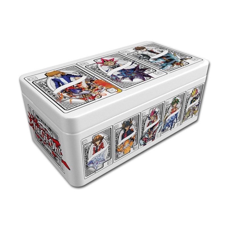 Yu-Gi-Oh! official 2025 Mega-Pack metal collector tin with Yu-Gi-Oh character artworks