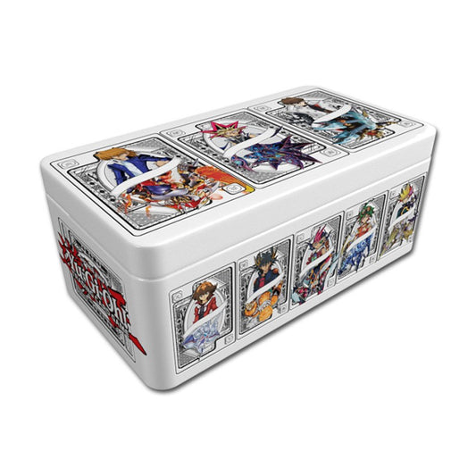 Yu-Gi-Oh! official 2025 Mega-Pack metal collector tin with Yu-Gi-Oh character artworks