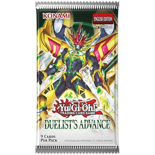 Yu-Gi-Oh! Duelist's Advance English 1st Edition factory-sealed nine-card booster pack